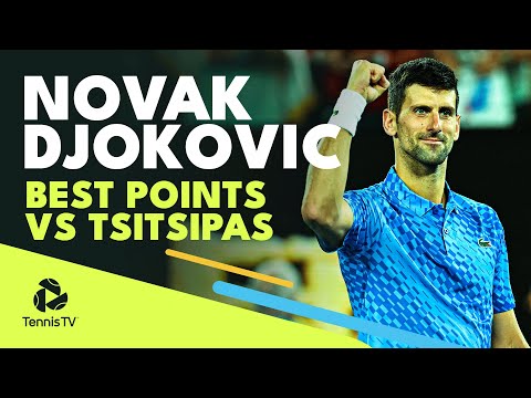 Novak Djokovic's BEST ATP Points vs Stefanos Tsitsipas 🔥