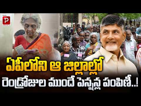 AP Pension Update Early Distribution in Select Districts | Big Relief! CM Chandrababu Naidu