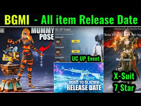 Best 🚨 UC UP Event | New Glacier Mummy Set | 3.9 X-Suit 7 Star & Gladier | M4 Glacier Release Date