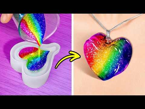 🩵УДИВИТЕЛЬНЫЕ РАДУЖНЫЕ ПОДЕЛКИ 🌈 3D РУЧКА, ПОЛИМЕР, ЭПОКСИДНАЯ СМОЛА, КЛЕЙ