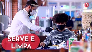 GARÇOM COM DOUTORADO EM LIMPEZA | CÂMERAS ESCONDIDAS| CÂMERAS ESCONDIDAS