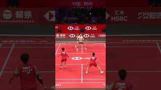 Masterfully placed into the gap #shorts #badminton #BWF