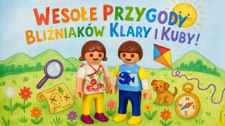 Playmobil 🏠Wesołe przygody bliźniaków Klary i Kuby👨‍👩‍👧‍👦 🎶 Piosenka o Klarze i Kubie! 🎶🪁🔍