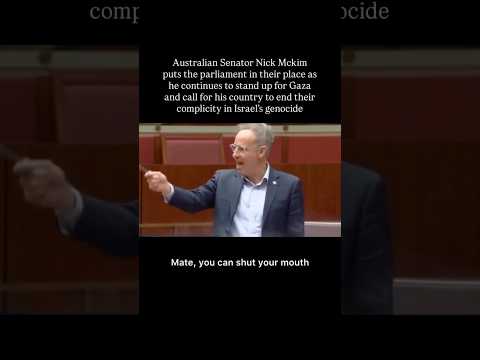 “Shut Your Mouth!” Australian Senator Blasts Parliament