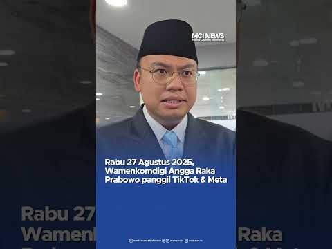 Video thumbnail Komdigi Panggil TikTok &amp; Meta Gara Gara Hoaks Demo DPR