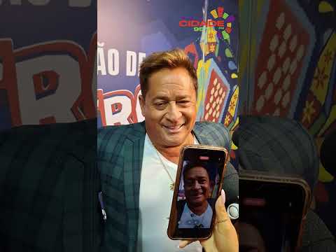 Leonardo, sendo entrevistado pela imprensa de Petrolina/PE. sobre São João e fala que ama o Nordeste