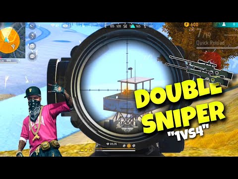 Double Sniper Challenge in Solo Vs Squad | only AWM | Last Zone | Rush gameplay - free fire India