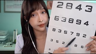ASMR Role Play l คุณหมอตรวจตา วัดสายตาและทดสอบการมองเห็นให้คุณ