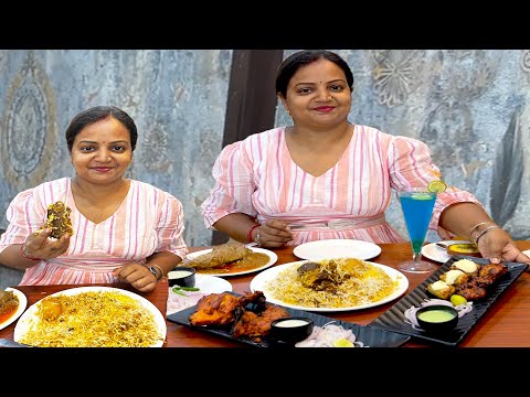 Eating Show - Mutton Biryani | Chicken Chaap | Chicken Malai Kabab | Chicken Tandoori | Firni