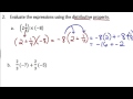 Distributive Property and Rational Numbers