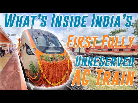 What's Inside Vande Metro? "India's First Fully AC Unreserved Train"