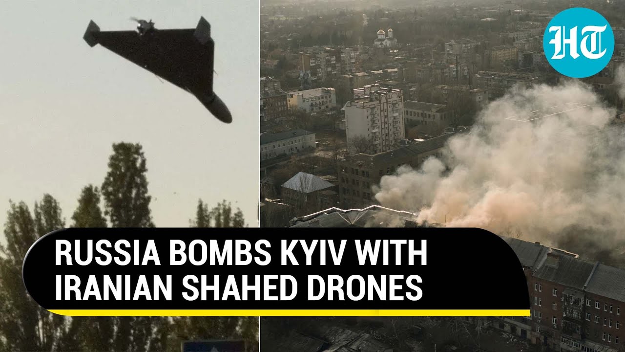 Russia Attacks Kyiv with Iranian Drones, Bridge on Russian Border Bombed