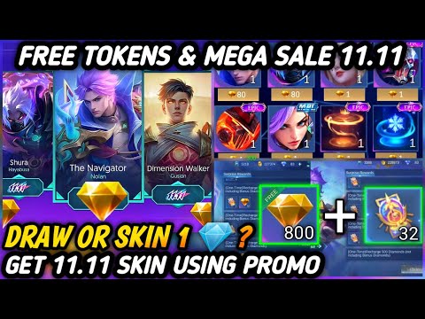 CLAIM 800 PROMO DIAMONDS + FREE DRAW TOKENS PHASE 1 | 11.11 MEGA SALE EVENT (99% OFF)! - MLBB