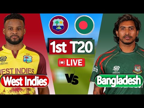 Bangladesh vs West Indies Live 1st T20 match | Bangladesh Playing XI | BAN VS WI |