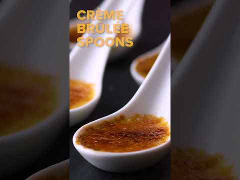 Wow the dinner table with these easy crème brûlée spoons! 🔥 #shorts