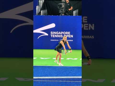 Maja Chawalinska Serve in Super <strong>Slow</strong> Motion 🎾 #Shorts