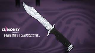 Bowie Knife Damascus Steel Gameplay