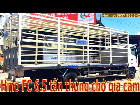 Bán xe Hino Fc 5 tấn thùng chở gia cầm dài 6m8