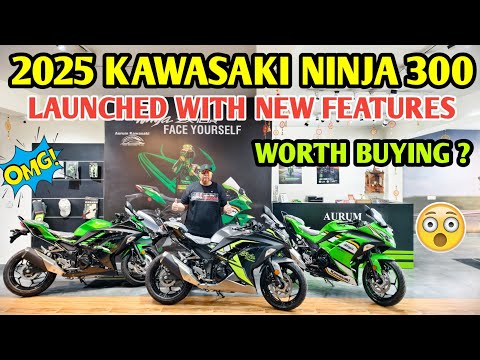 2025 Kawasaki Ninja 300 New Colours Launched Full Review | Price, New Features, Exhaust Sound