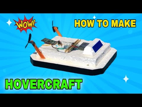 How to Make a Hovercraft at Home - Homemade Electric Boat That Floats and Moves!