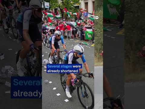 Pro-Palestinian protests disrupt Spain's cycle race Vuelta finale | DW News
