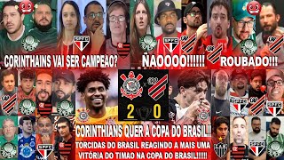 TORCIDAS DO BRASIL AO CORINTHIANS 2X0 ATHLÉTICO PR E HUGO SOUZA PEGA PÊNALTI - VAI SER CAMPEÃO ?