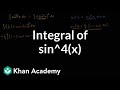 Indefinite Integral of Sine Function