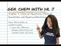 Electrolytes and Non-Electrolytes Concepts