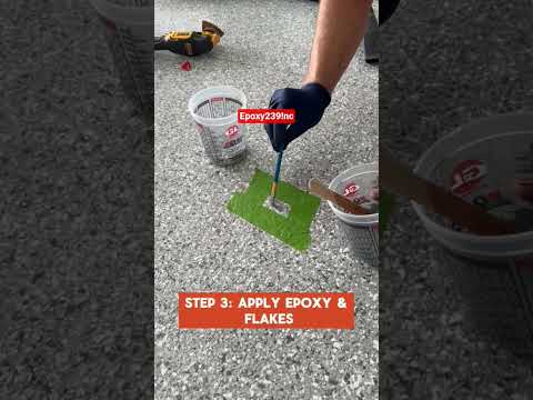 How to make repairs to any epoxy flake floor 💪
