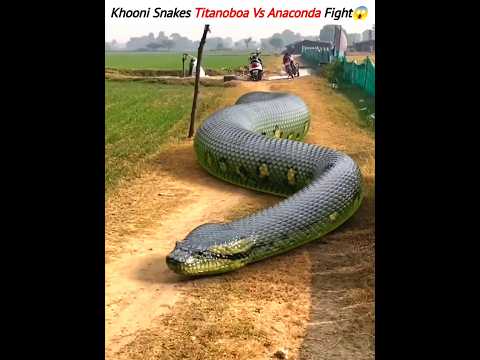 Khooni Snakes Titanoboa Vs Anaconda Fight😱