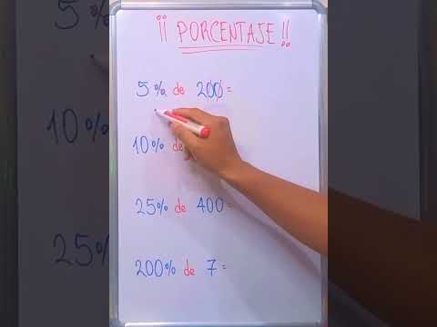 Truco para hallar porcentajes