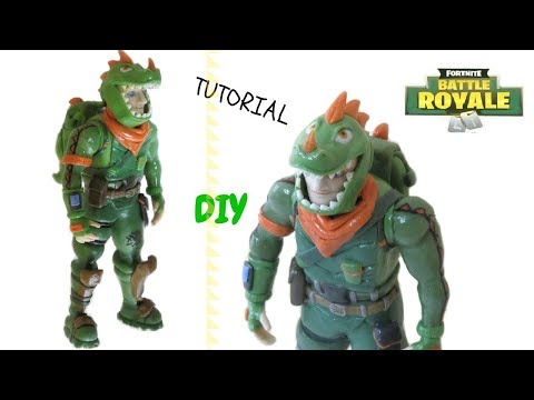 REX FORTNITE SKIN | CLAY TUTORIAL | COLD PORCELAIN | PLASTILINA