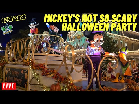 🔴 Live: Mickey's Not So Scary Halloween Party at Magic Kingdom at Walt Disney World 9/30/2025