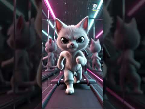 Skinny Cat to Strong 💪🐱 #shorts  #cat #cute #aiart #ai #kitten #catlover #fyp