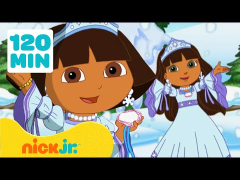 Dora the Explorer | Dora e os Resgates de Inverno! com a Princesa da Neve ❄️ 2 Horas | Nick Jr.