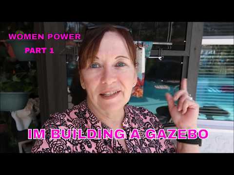 BUILDING A GAZEBO BY THE POOL PART 1