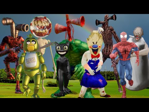 Spider Man VS Siren HEAD Vs Long Legs Monsters Huggy Wuggy #comedy #hulk #spiderman #shortvideo