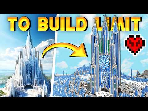 The BIGGEST Minecraft Ice Cathedral EVER Built in Hardcore Minecraft