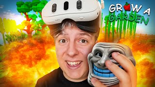 TROLLUJE WIDZÓW w GROW A GARDEN VR😂