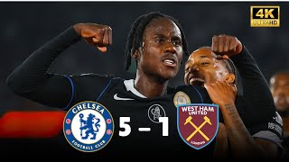 تشيلسي 5 - 1 وست هام يونايتد | ملخص مباراة الدوري الإنجليزي اليوم 🔥⚽ #الدوري_الإنجليزي