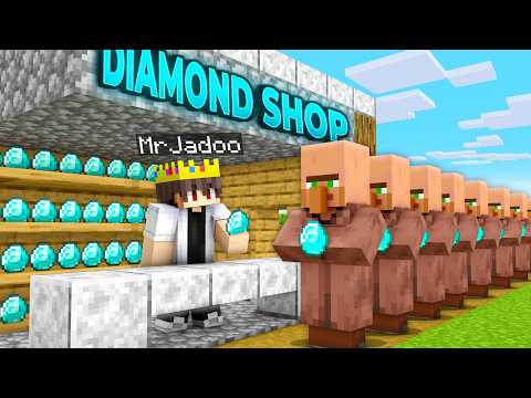 I Opened a DIAMOND SHOP for Villagers in Minecraft