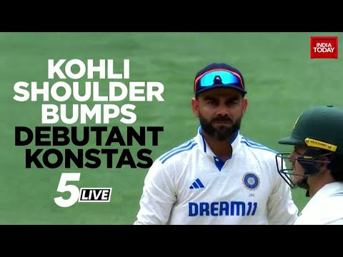 IND Vs Aus 4th Test: Virat Kohli Shoulder Bumps Australia's Sam Konstas, Fined 20% Match Fee