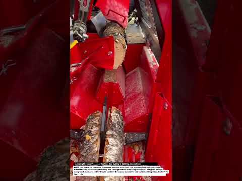 Amazing Firewood Processor in Action! Fastest Log Splitter Machine Ever Made.