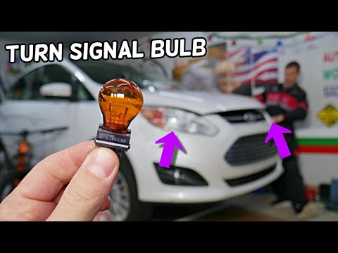 FORD C-MAX FRONT TURN SIGNAL LIGHT BULB REPLACEMENT REMOVAL REPLACEMENT