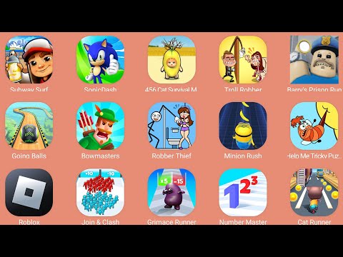 Help Me Tricky Puzzle,Barry's Prison Run,Roblox,Cat Runner,Sonic Dash,Subway Surf,Bowmasters