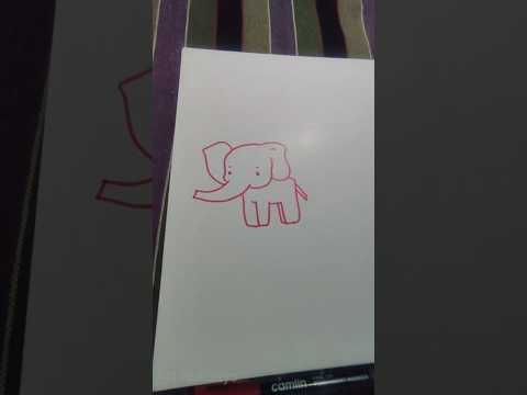 How To Draw Cut Baby Elephant | हाथी का चित्र कैसे बनाये | Art Holidays #animalcartoon #drawing