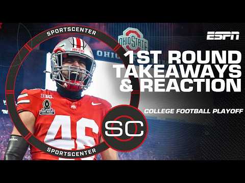 COLLEGE FOOTBALL PLAYOFF MANIA 😤🏈 Biggest takeaways & reactions from the first round | SportsCenter