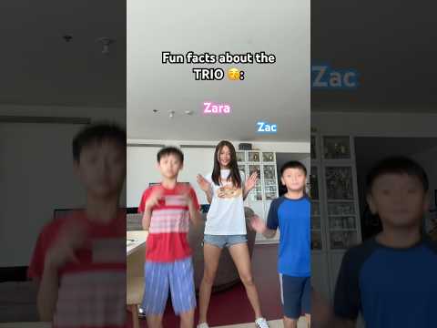 Fun facts about the TRIO!! 👀😛📲 #shorts #fyp #youtubeshorts #funny #viral #siblings #dance