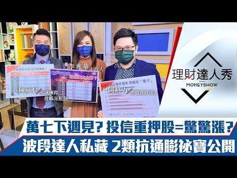 【理財達人秀】台股下週上萬七？投信高持股=驚驚漲？散戶跟單看1指標！英特爾Q4看淡爽台積？達人私藏2類抗通膨股公開｜李兆華、陳威良、阿格力《理財達人秀》2021.10.22