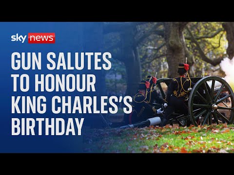 Watch live: Gun salute held in honour of the King's birthday at Green Park